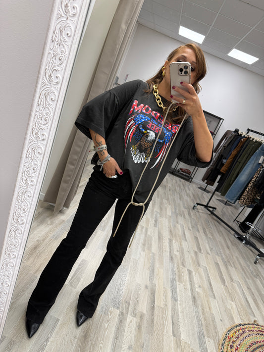 Jeans boot cut nero Susy Mix