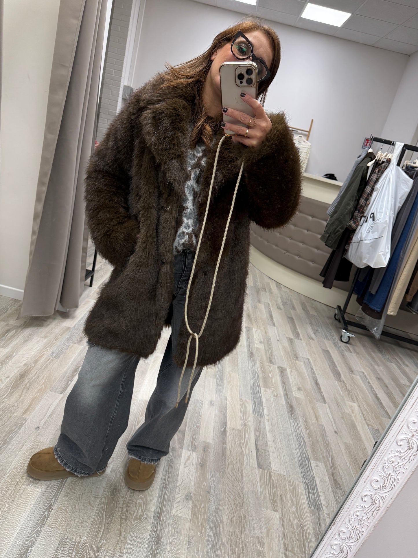 Pelliccia eco moro midi Haveone