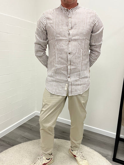 Gianni Lupo Camicia Lino Caffè