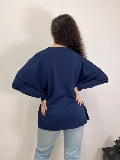 Maglia Blu in filo Susy Mix