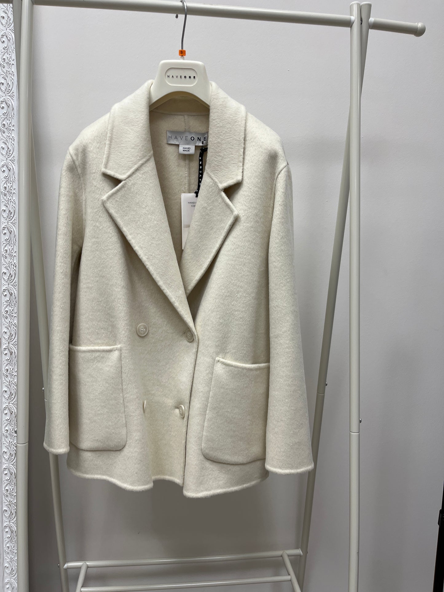 HaveOne Giacca Cappotto Doppiopetto Burro