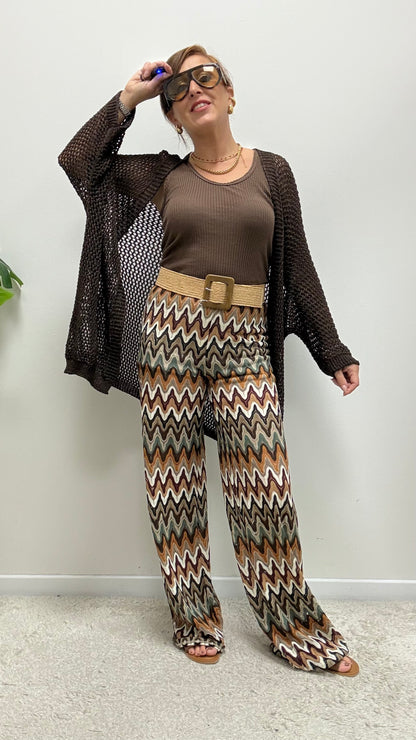 Cardigan traforato Moro Extasy