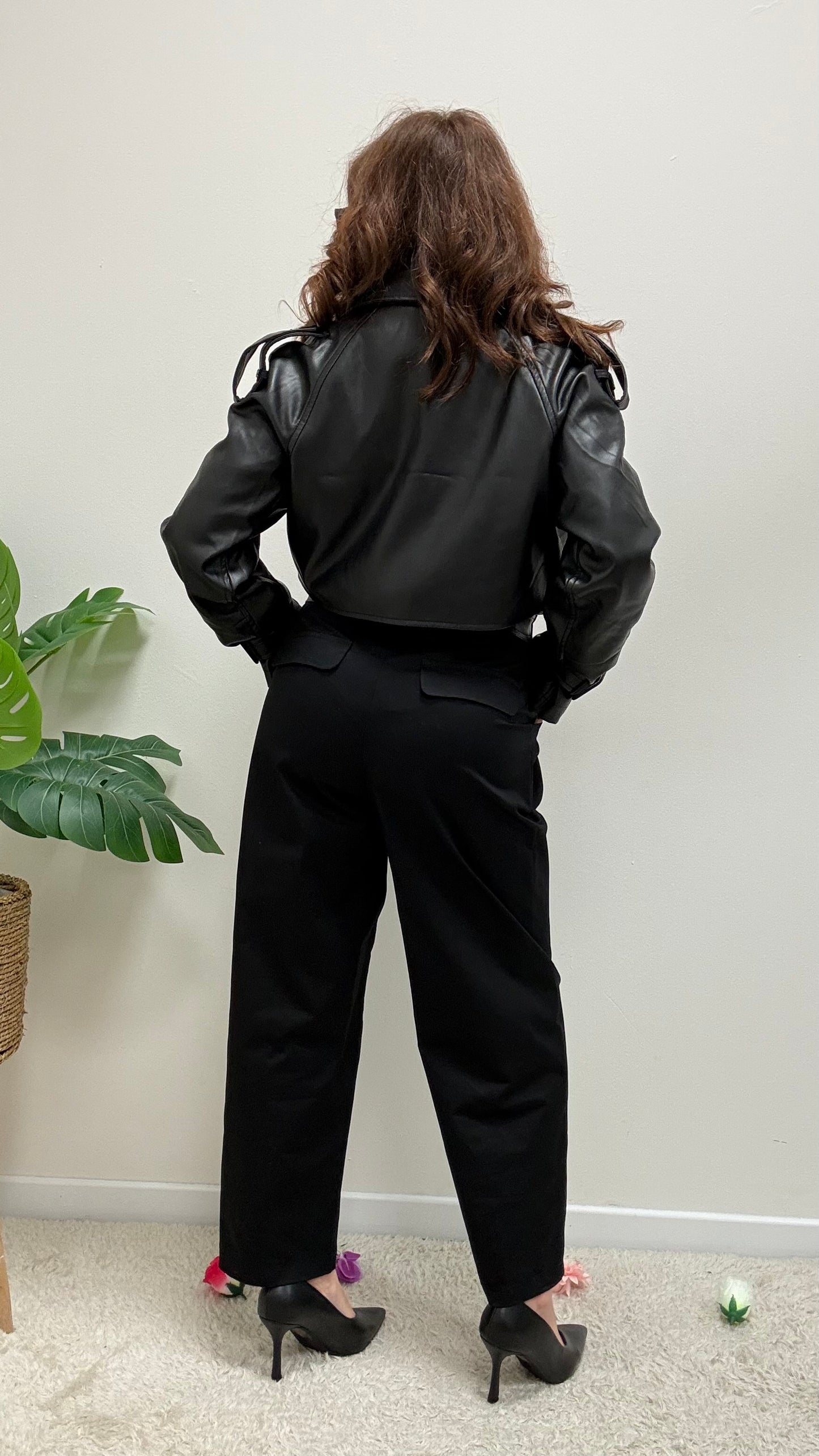 Susy Mix Pantalone Carrot Nero