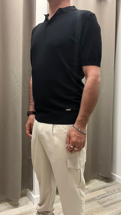 Polo Basica Nera Gianni Lupo