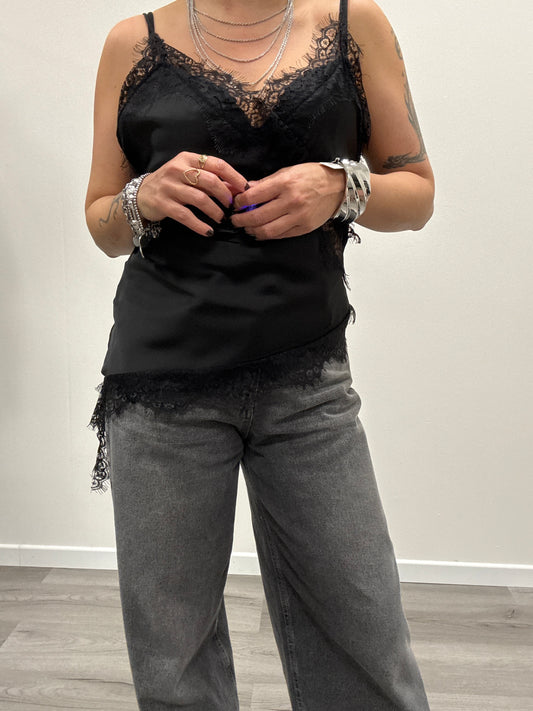 Top pizzo con punta Susy mix