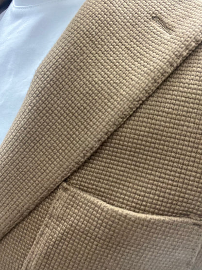 Giacca Strutturata Monopetto Gianni Lupo Cammello