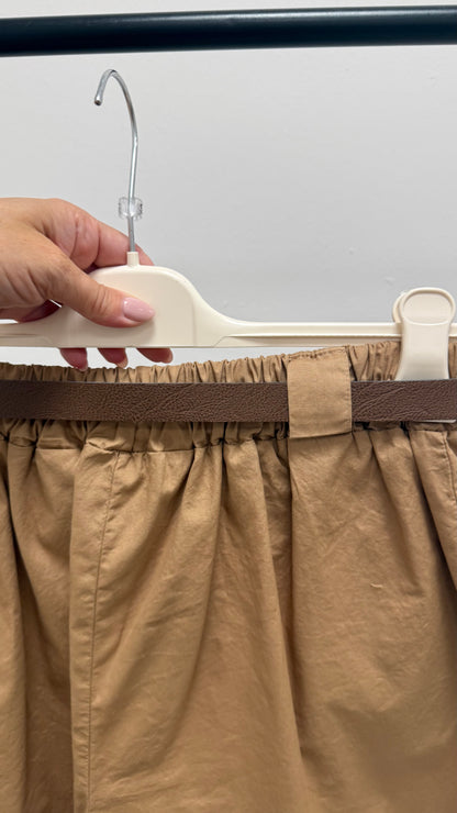 Shorts a Campana con Risvolto cammello HaveOne