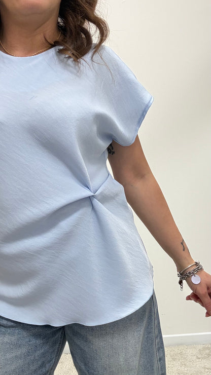 Maglia azzurra con nodo Extasy