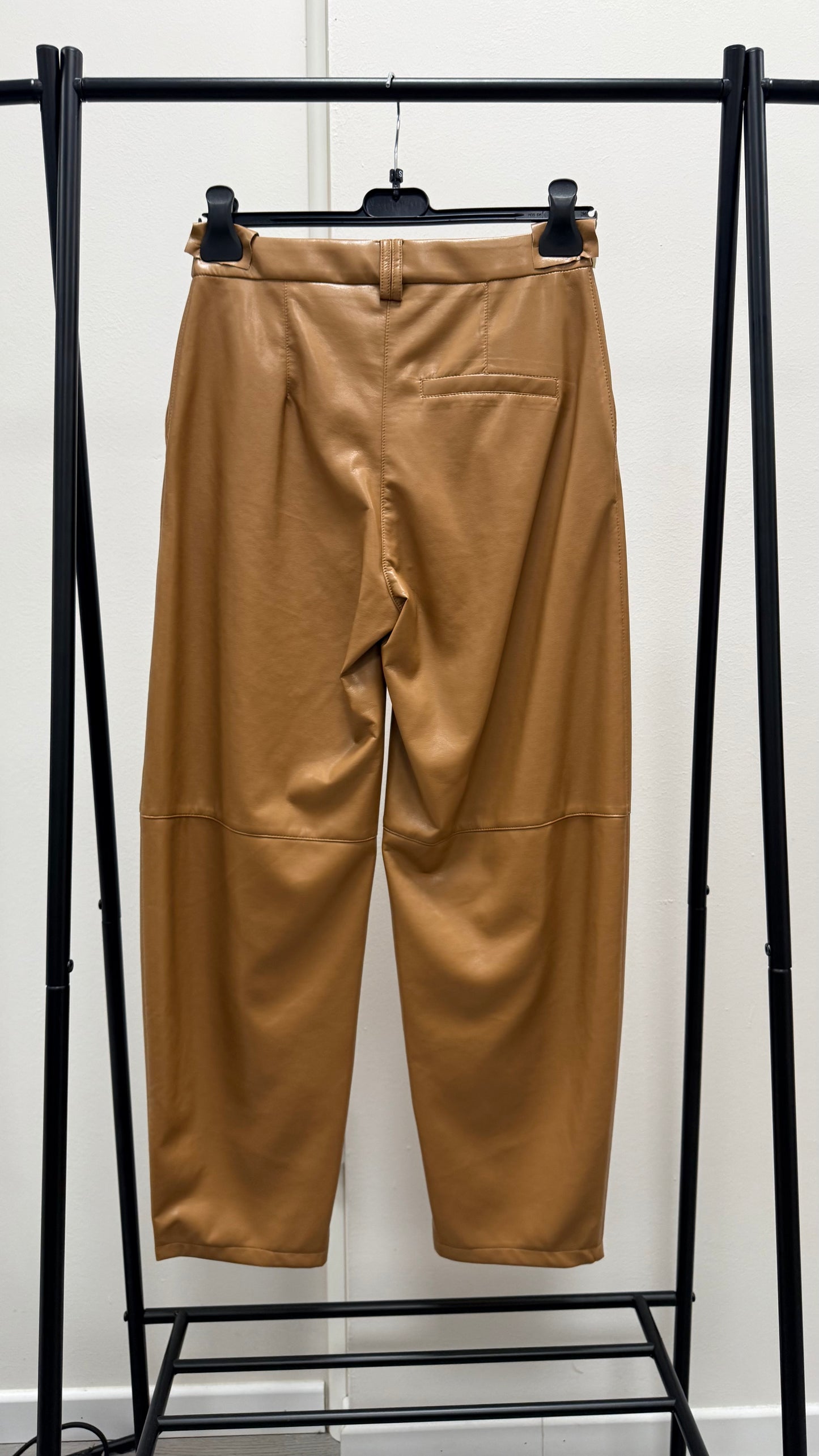 Pantaloni ovetto ecopelle cammello Imperial