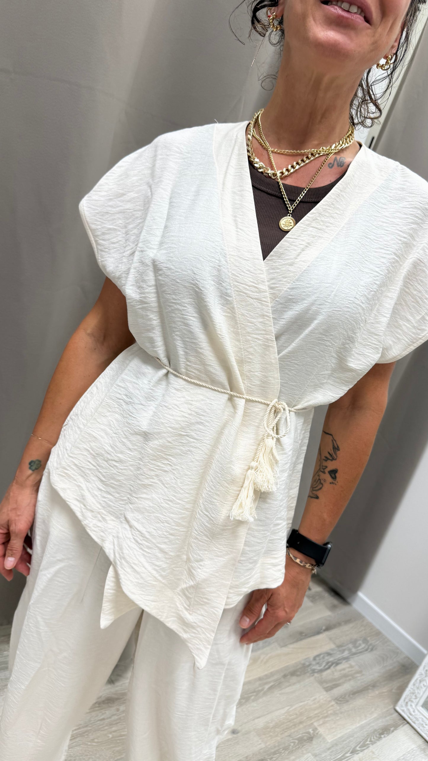Kimono con cintura burro Extasy
