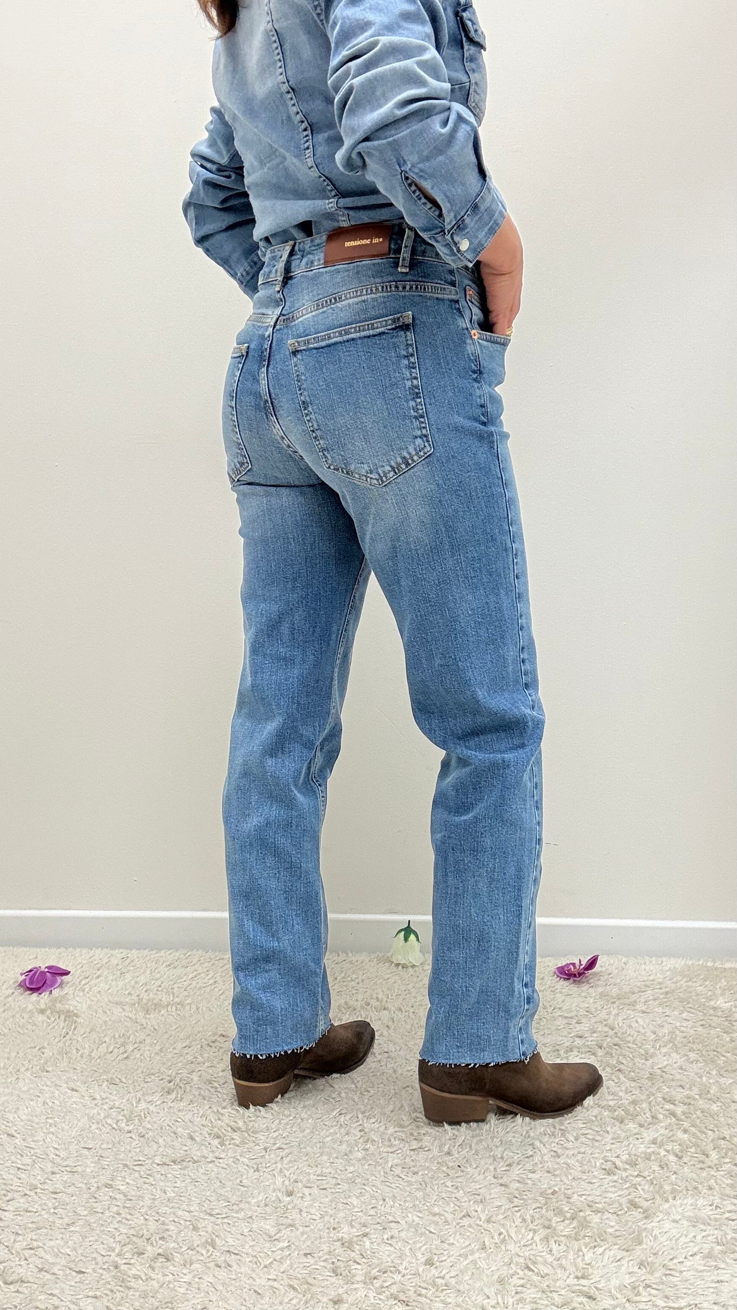 Jeans 5 tasche elasticizzato Tensione in