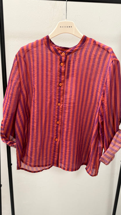 Camicia Riga viola e India HaveOne Art.CVS-Q423