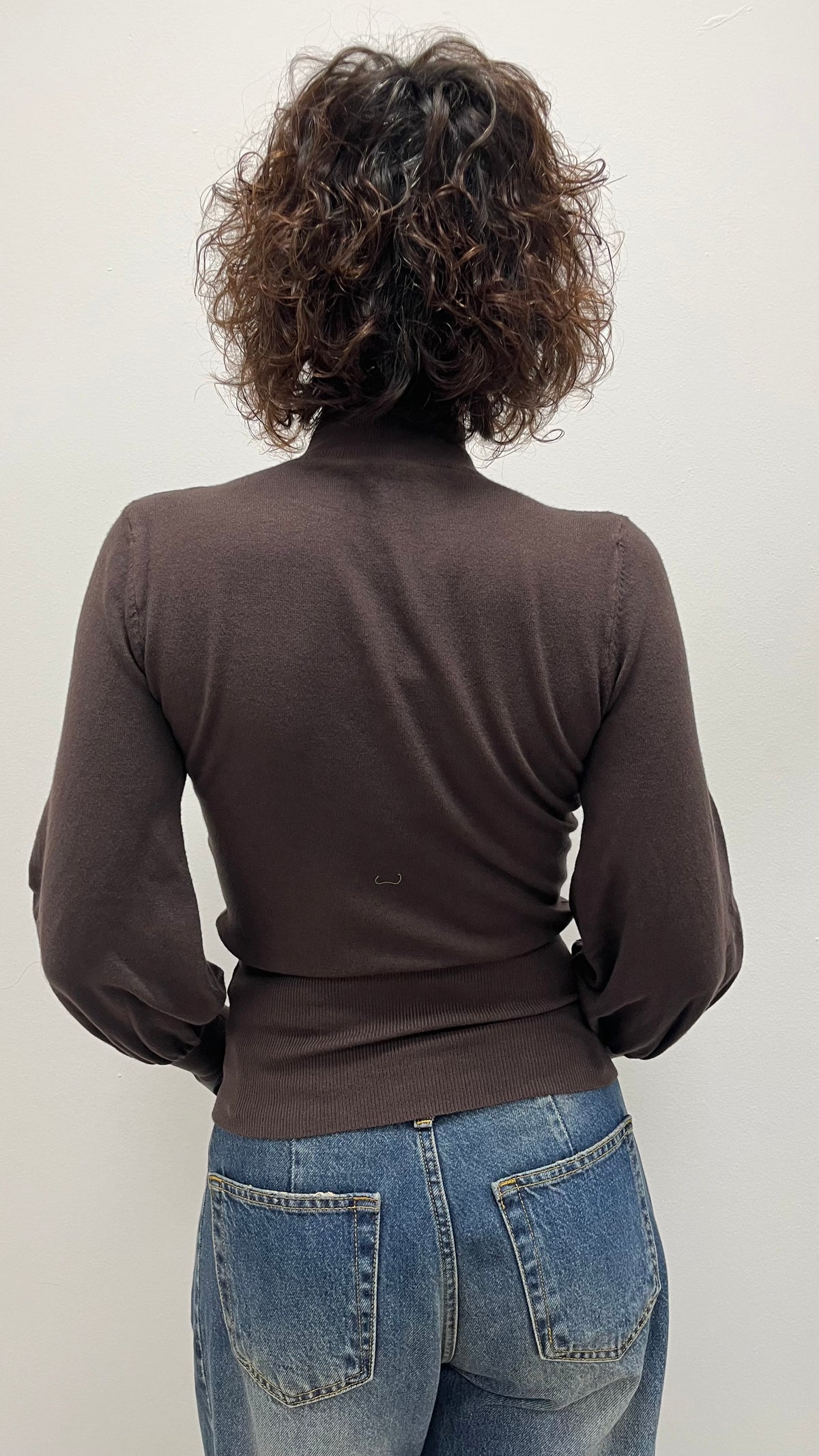 Maglia goccia manica sbuffo moro Susy Mix