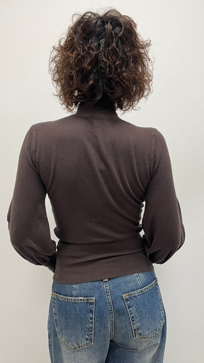 Maglia goccia manica sbuffo moro Susy Mix