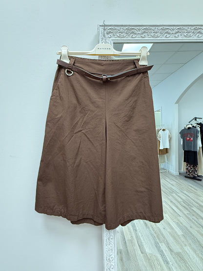 Bermuda cotone con cintura moro Haveone