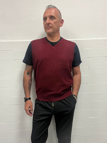 Gilet scollo a V Bordeaux 7x8 FLR