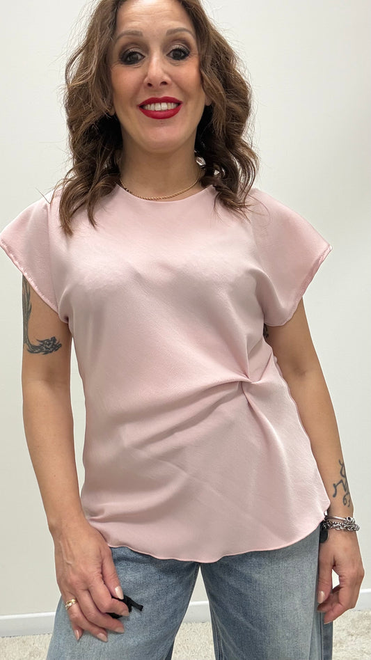 Maglia rosa con nodo Extasy