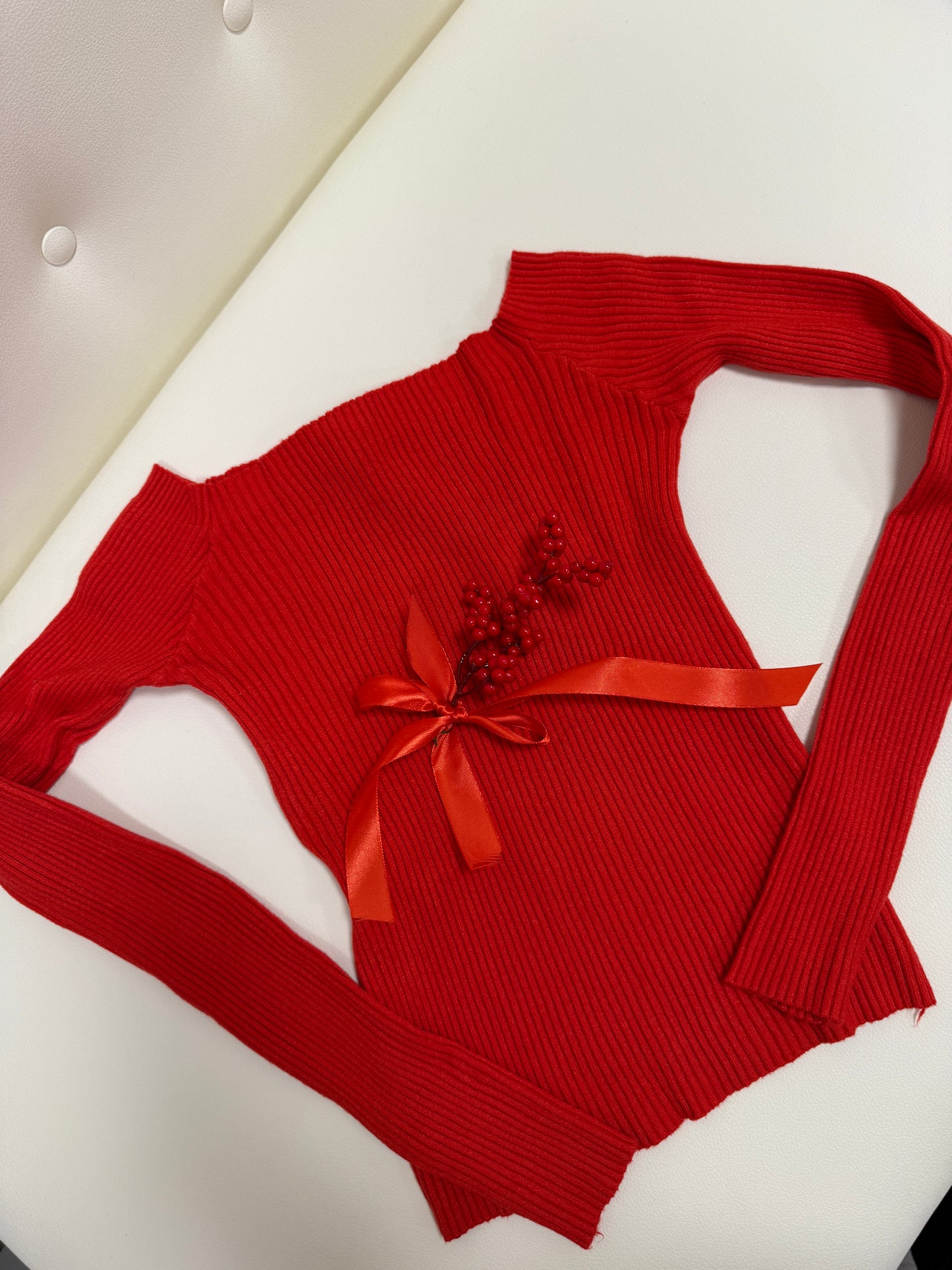 Maglia scollo shiffer Susy Mix rosso