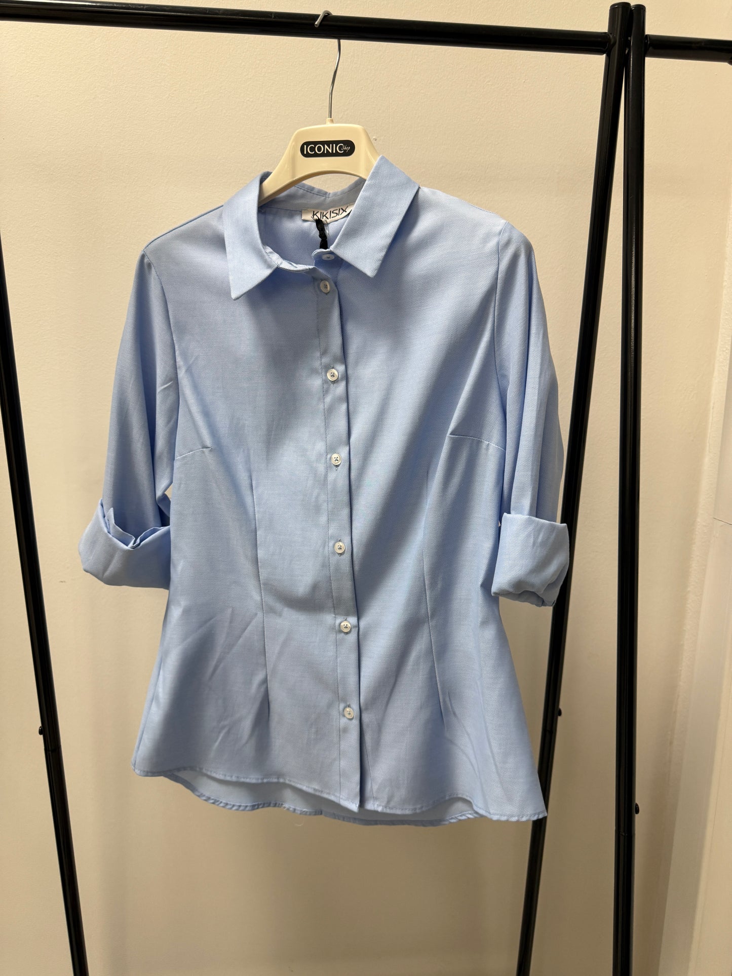 Camicia Oxford Slim Fit Kiki Six azzurro