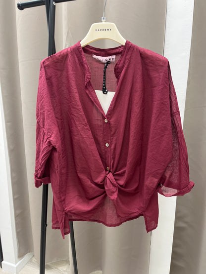 HaveOne Camicia mussola Rosso India