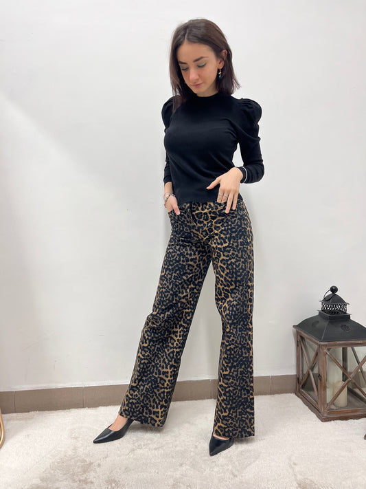 Susy Mix Animal Print Trousers