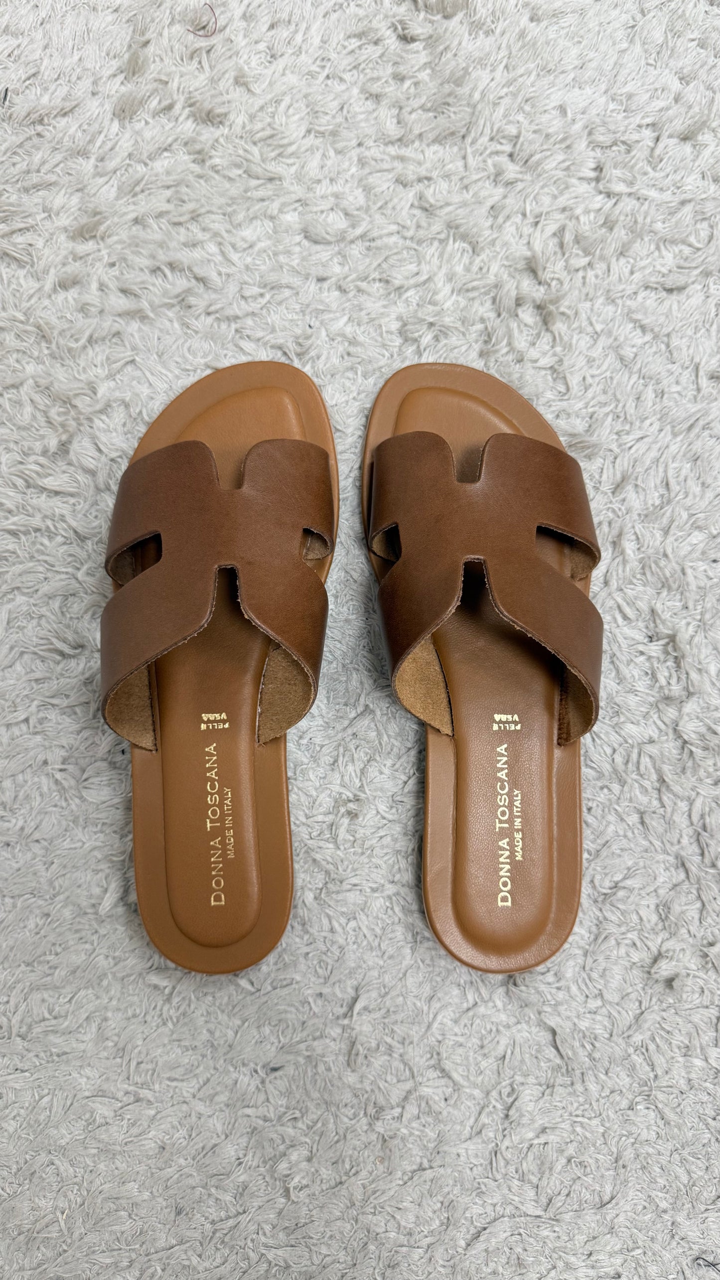 Ciabatta pelle Donna Toscana cuoio