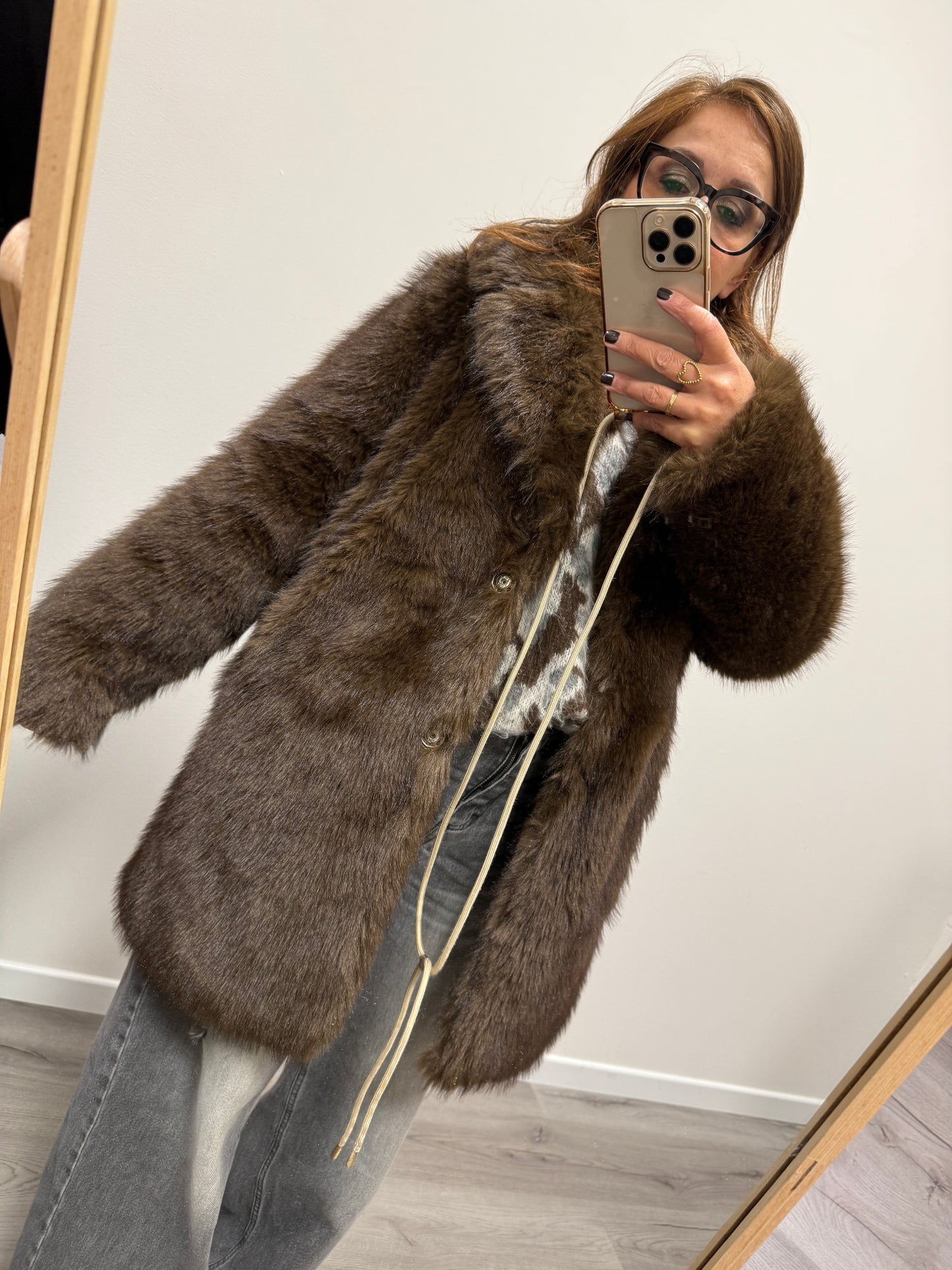 Pelliccia eco moro midi Haveone