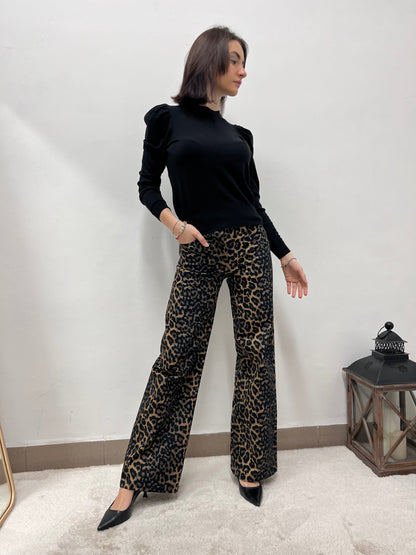 Susy Mix Animal Print Trousers