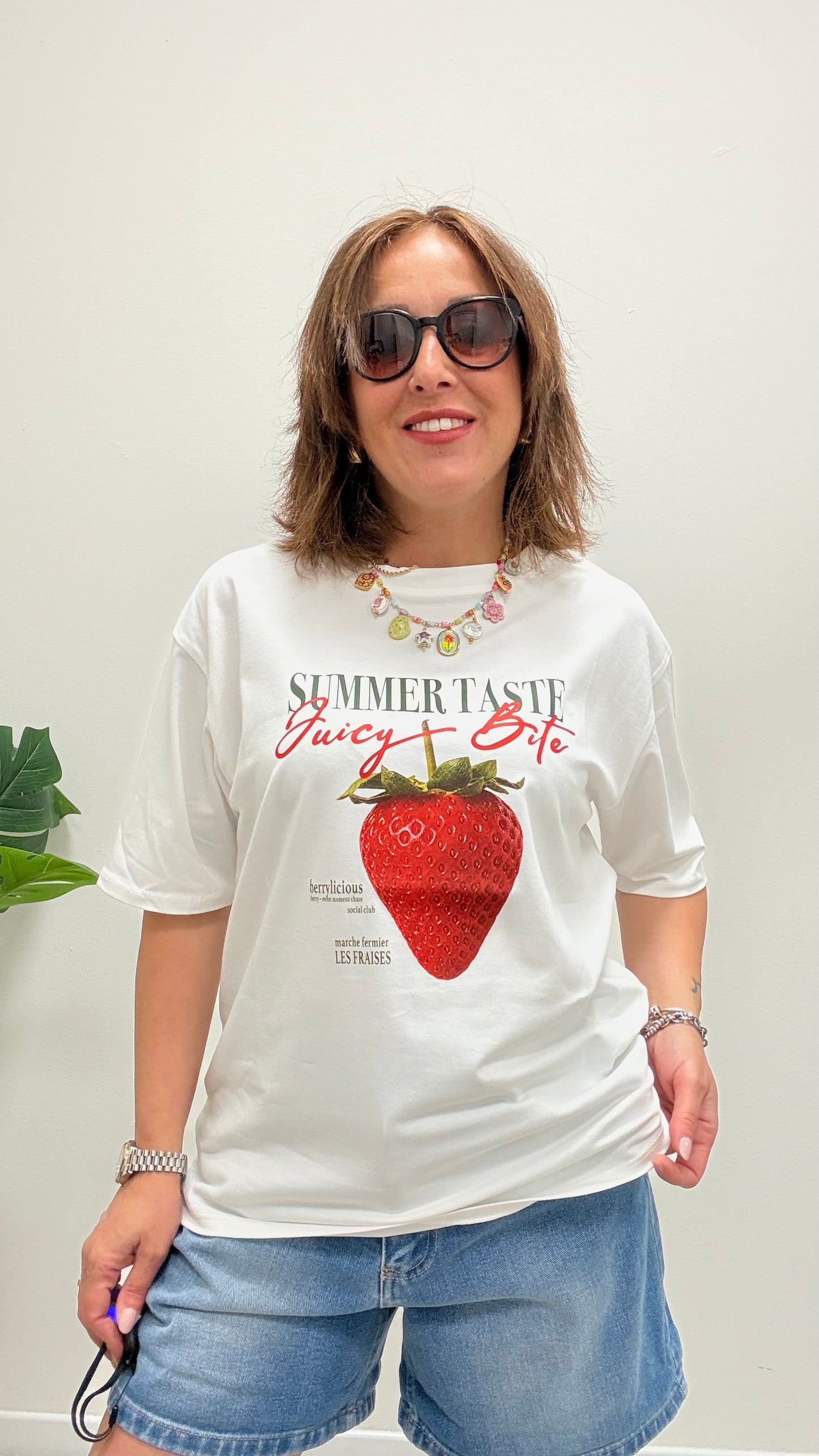 T-Shirt Scatola Stampa Fragola Susy Mix