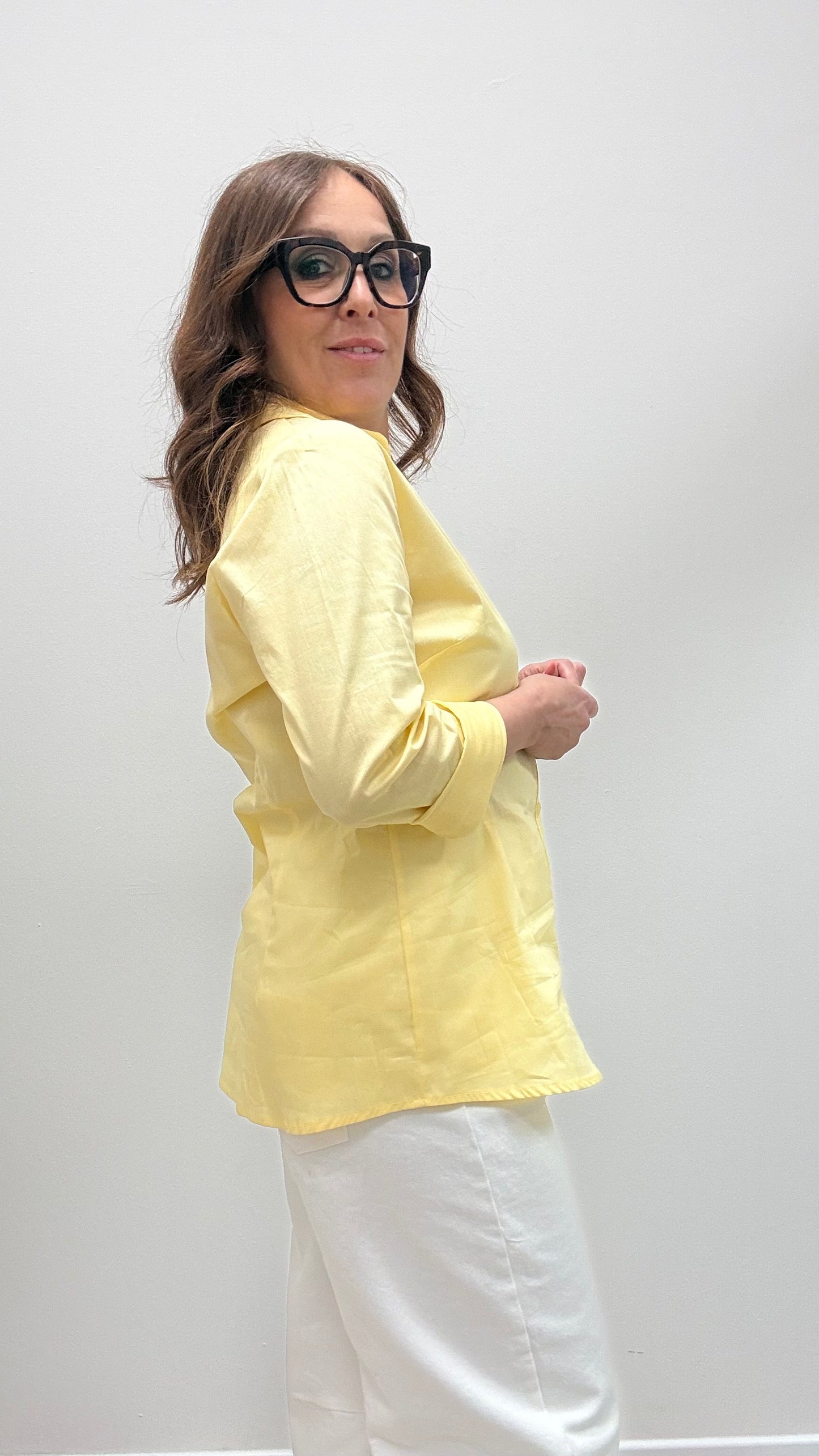 Camicia Avvitata Gialla Extasy