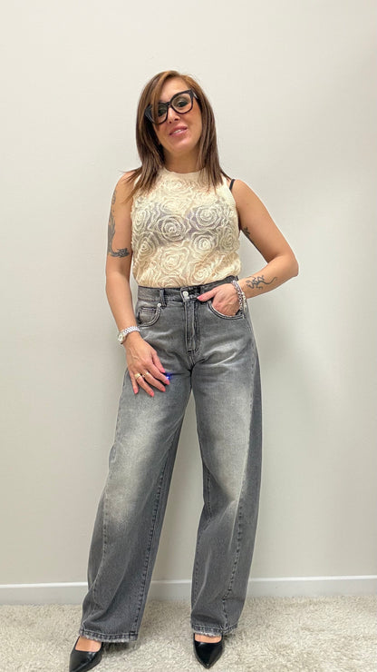 Jeans Lucy barrel grigio Haveone
