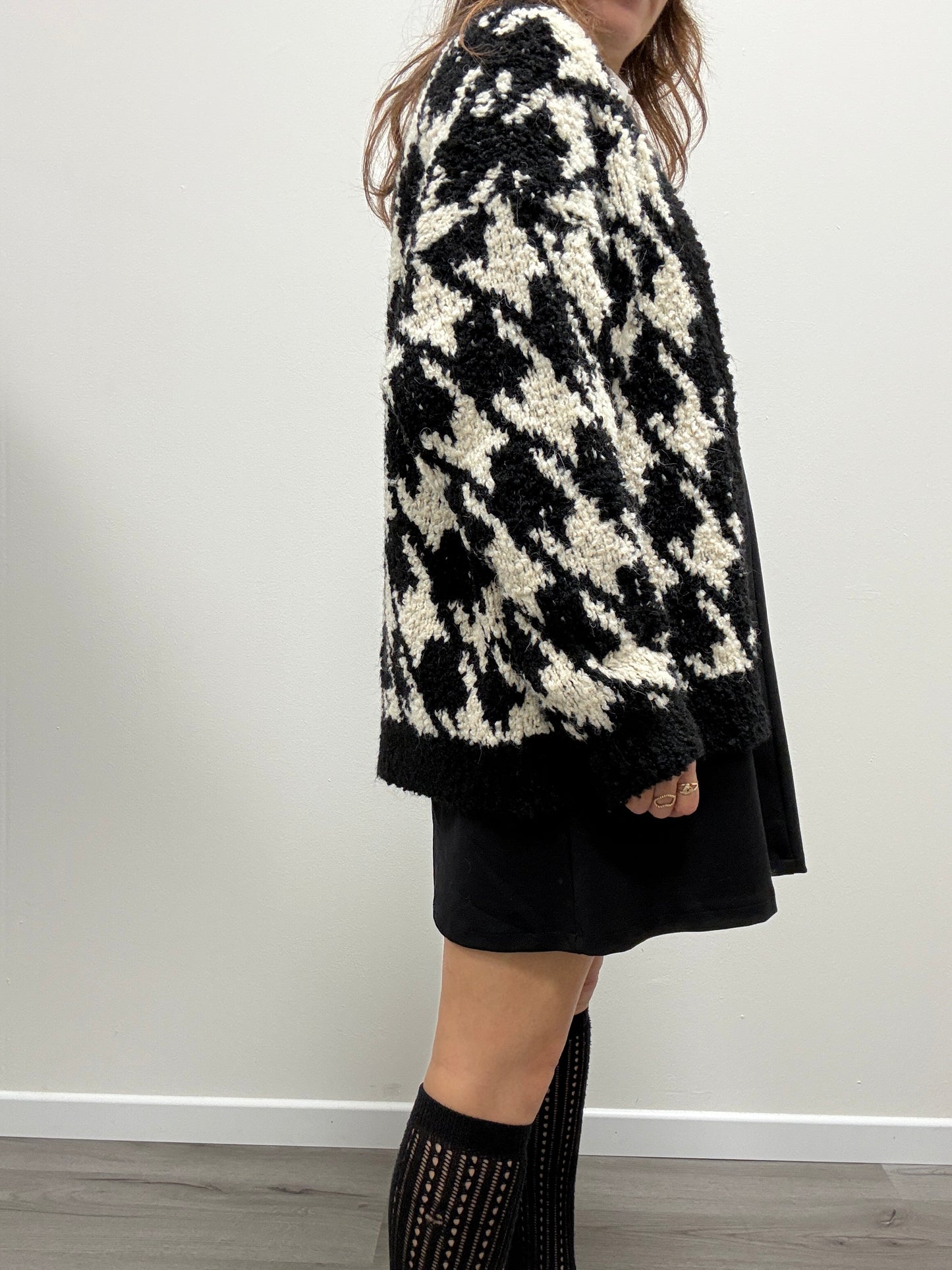 Cardigan pied de poule Susy Mix