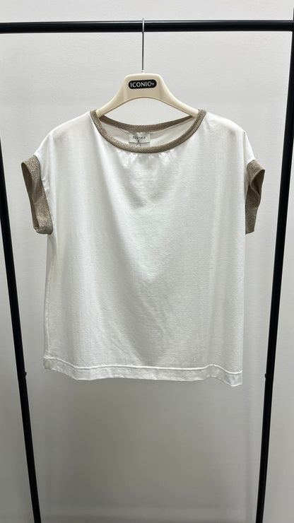 T-Shirt Paricollo Lurex Susy Mix
