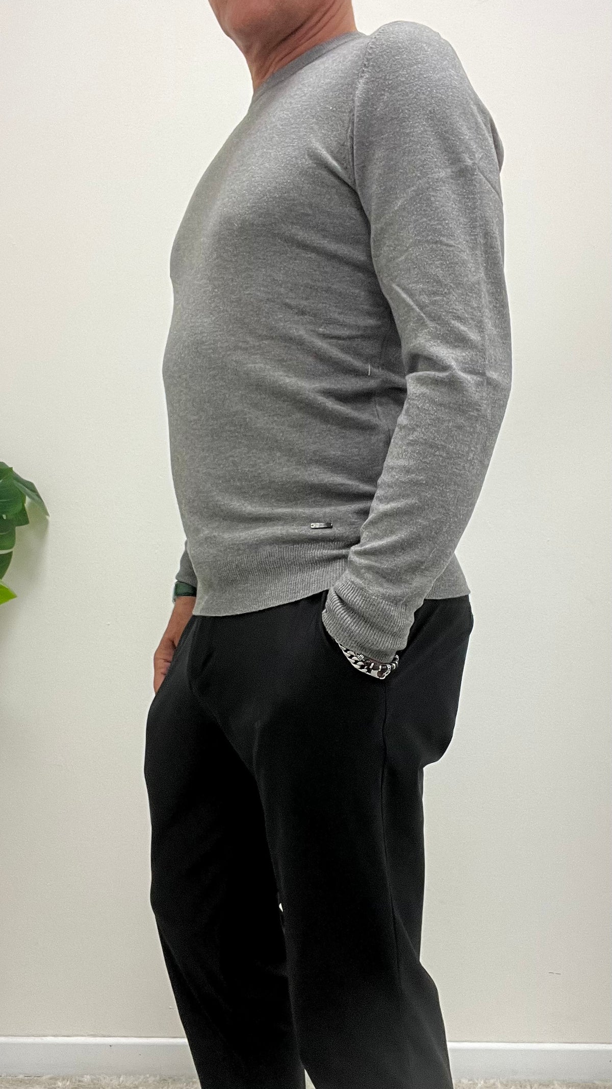 Maglia Paricollo Gianni Lupo Grigia
