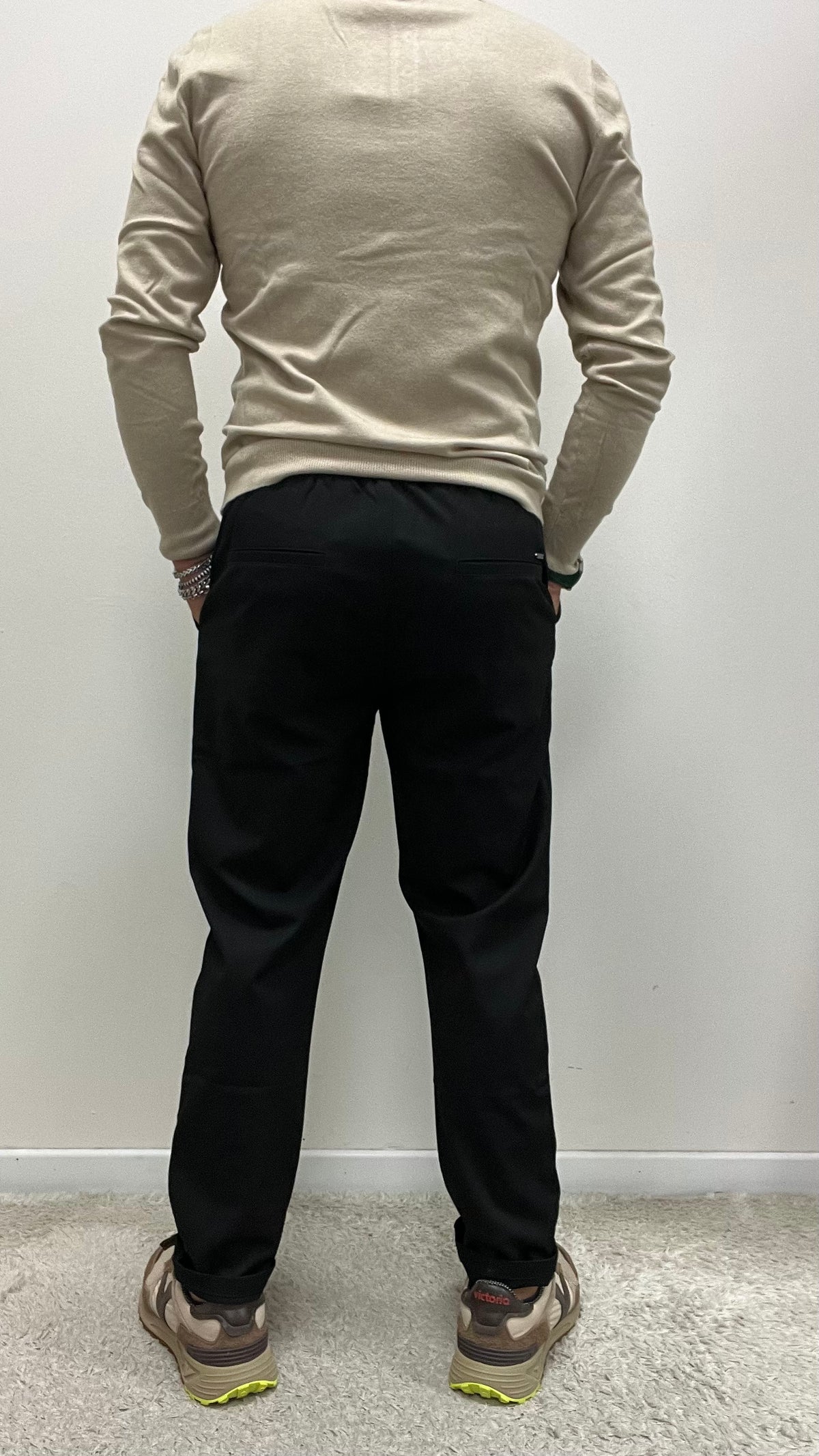 Pantalaccio Mod. Leonard Gianni Lupo Nero Art.GL5107BD