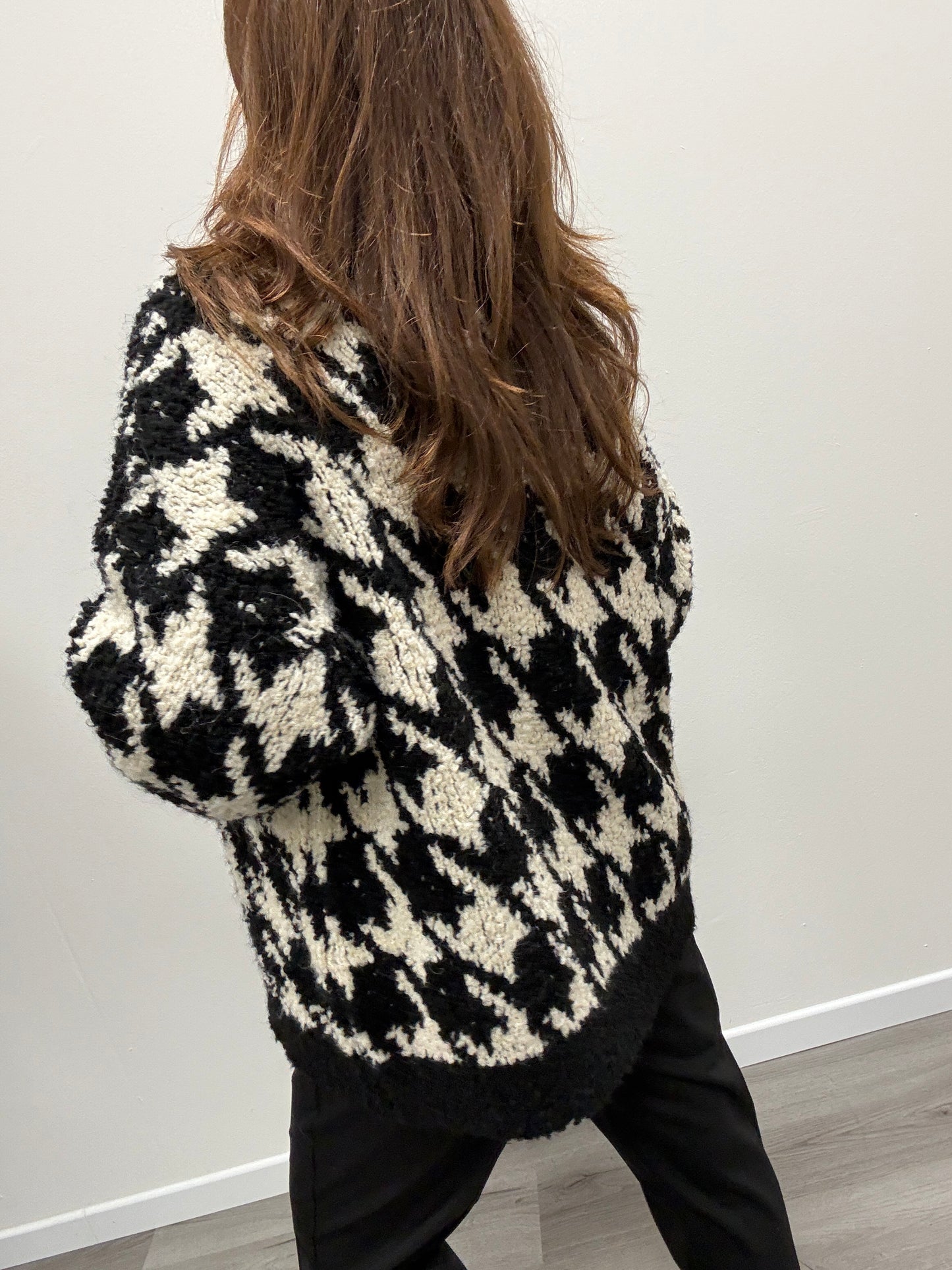 Cardigan pied de poule Susy Mix