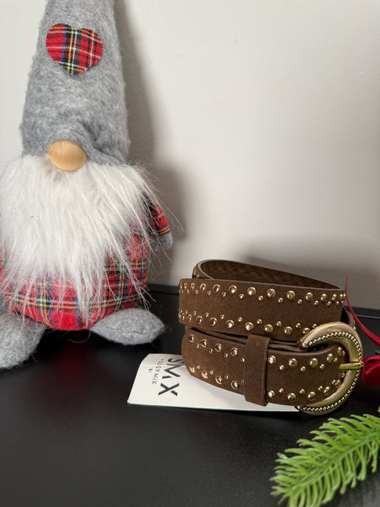 Cintura in camoscio tabacco Susy Mix