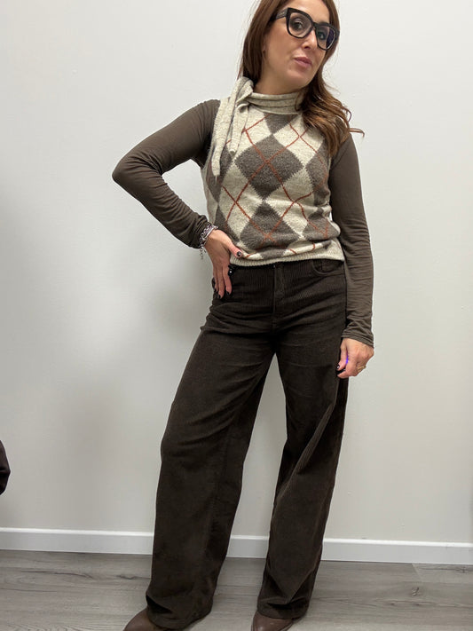 Pantalone Bella Moro in Velluto Haveone