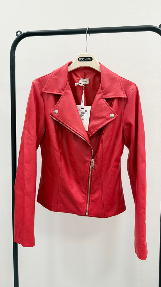 Susy Mix Chiodo Ecopelle Rosso