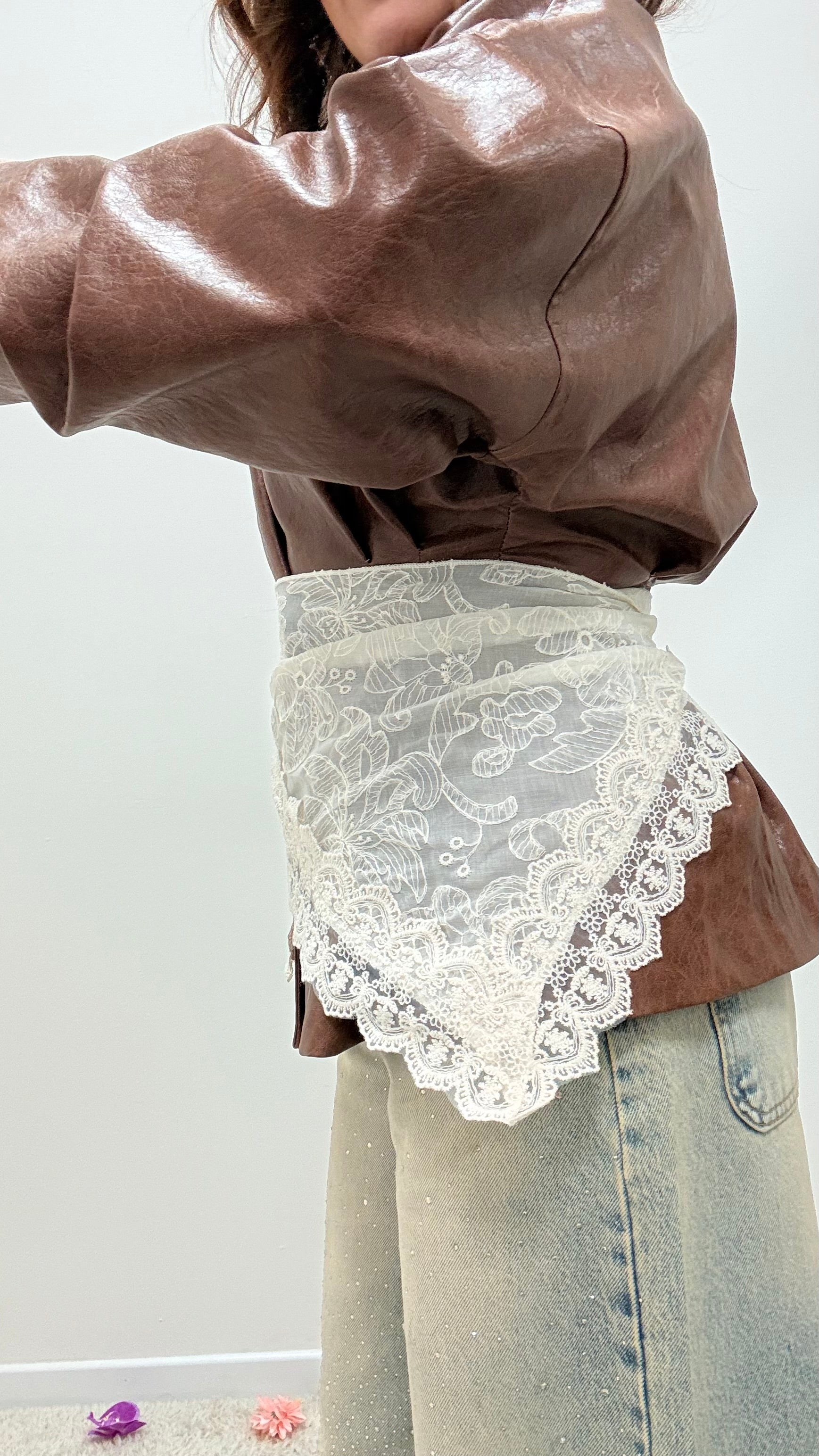 Bandana pizzo burro Memoire