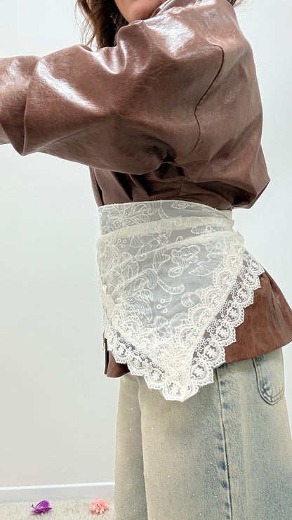 Bandana pizzo burro Memoire