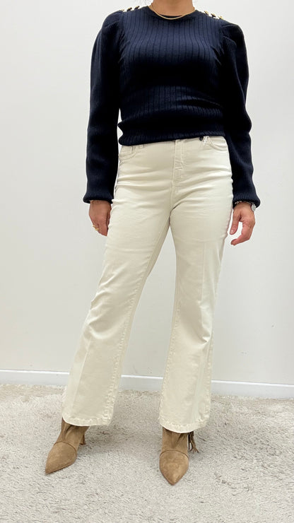Pantaloni a trombetta Extasy burro