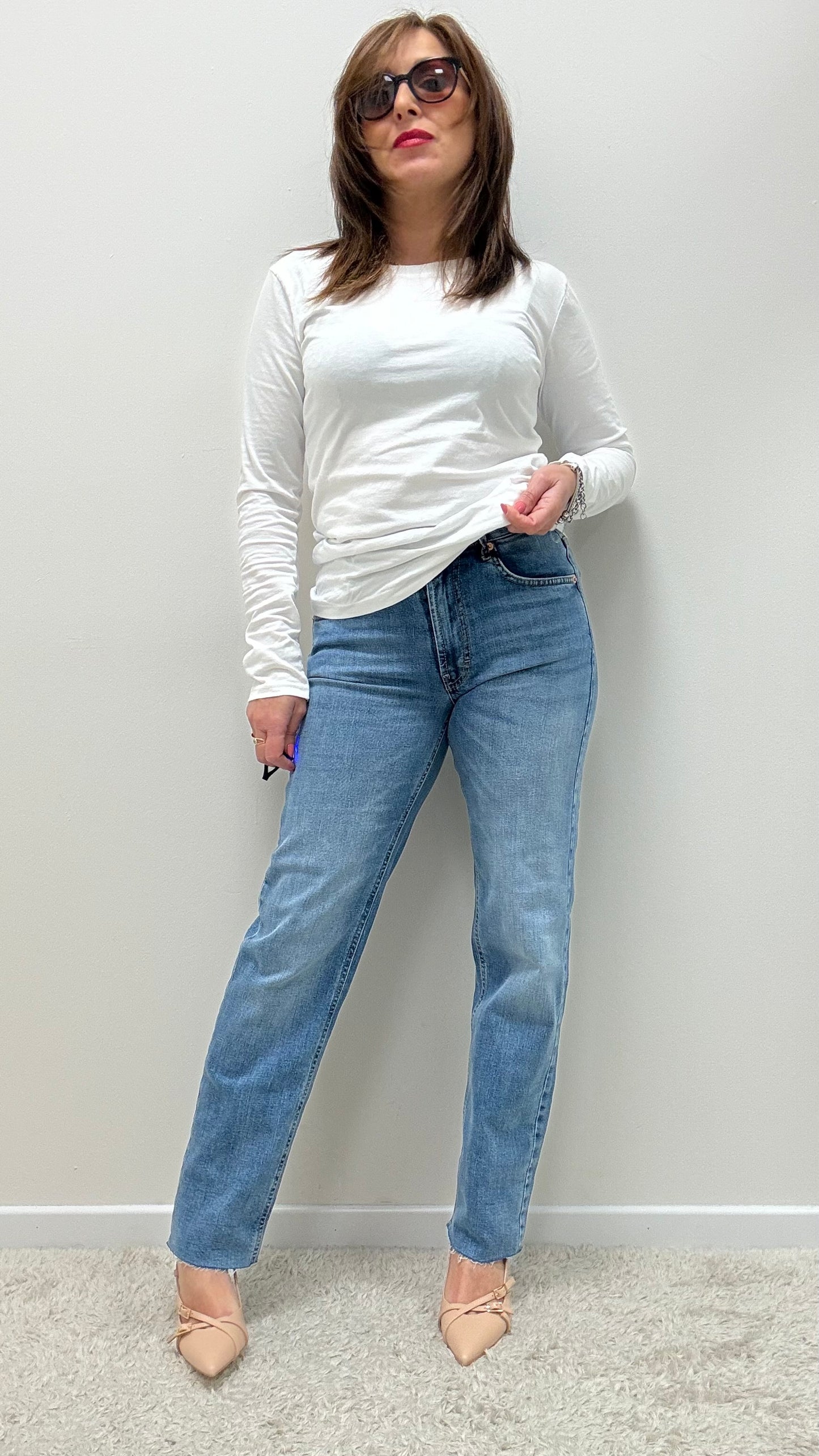 Jeans 5 tasche elasticizzato Tensione in