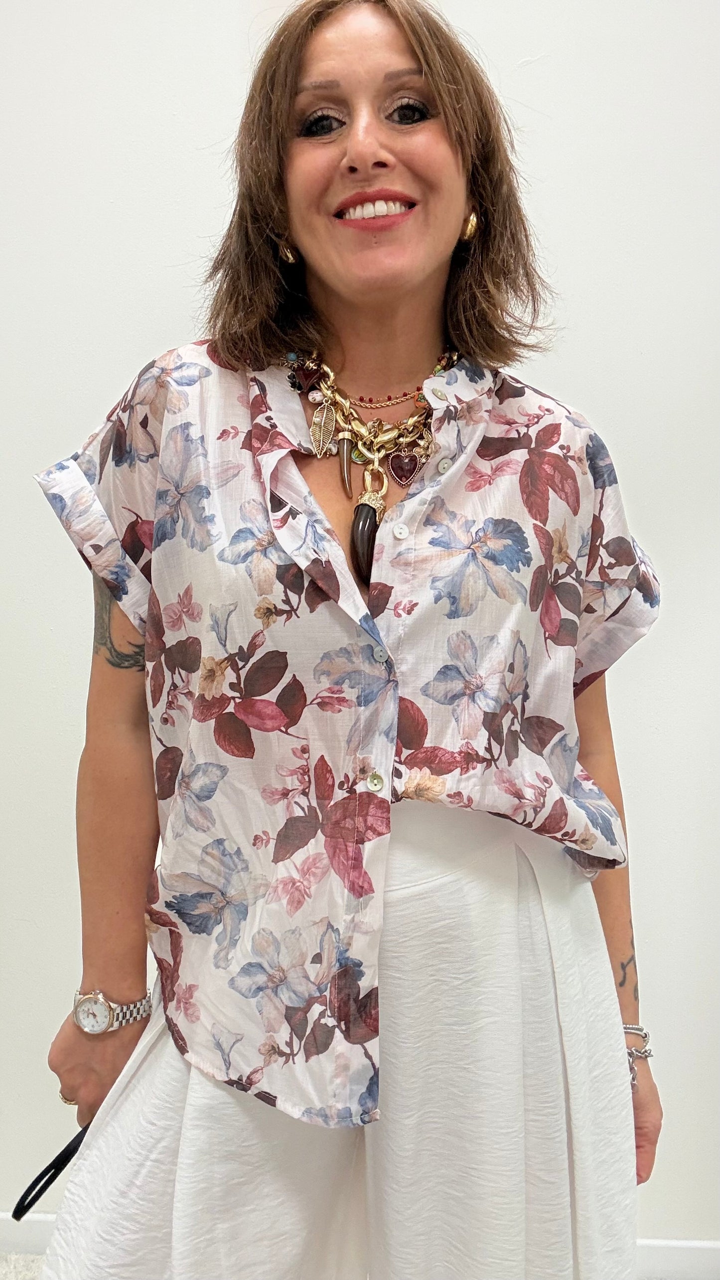 Camicia fantasia fico e Azzurra Susy Mix