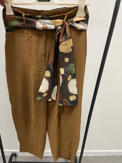 Pantaloni baloon leggeri Extasy Tabacco