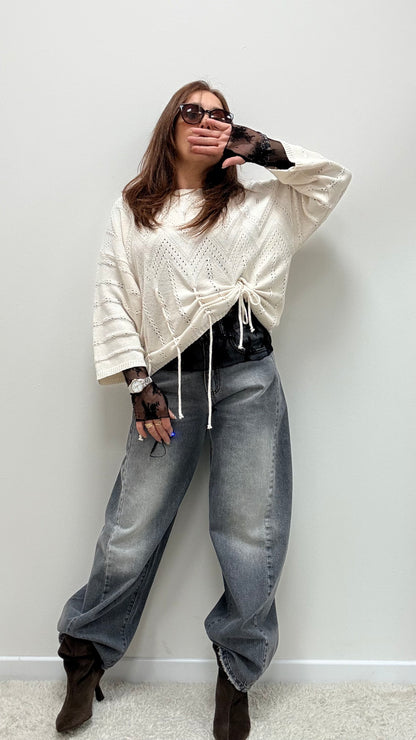 Jeans Lucy barrel grigio Haveone
