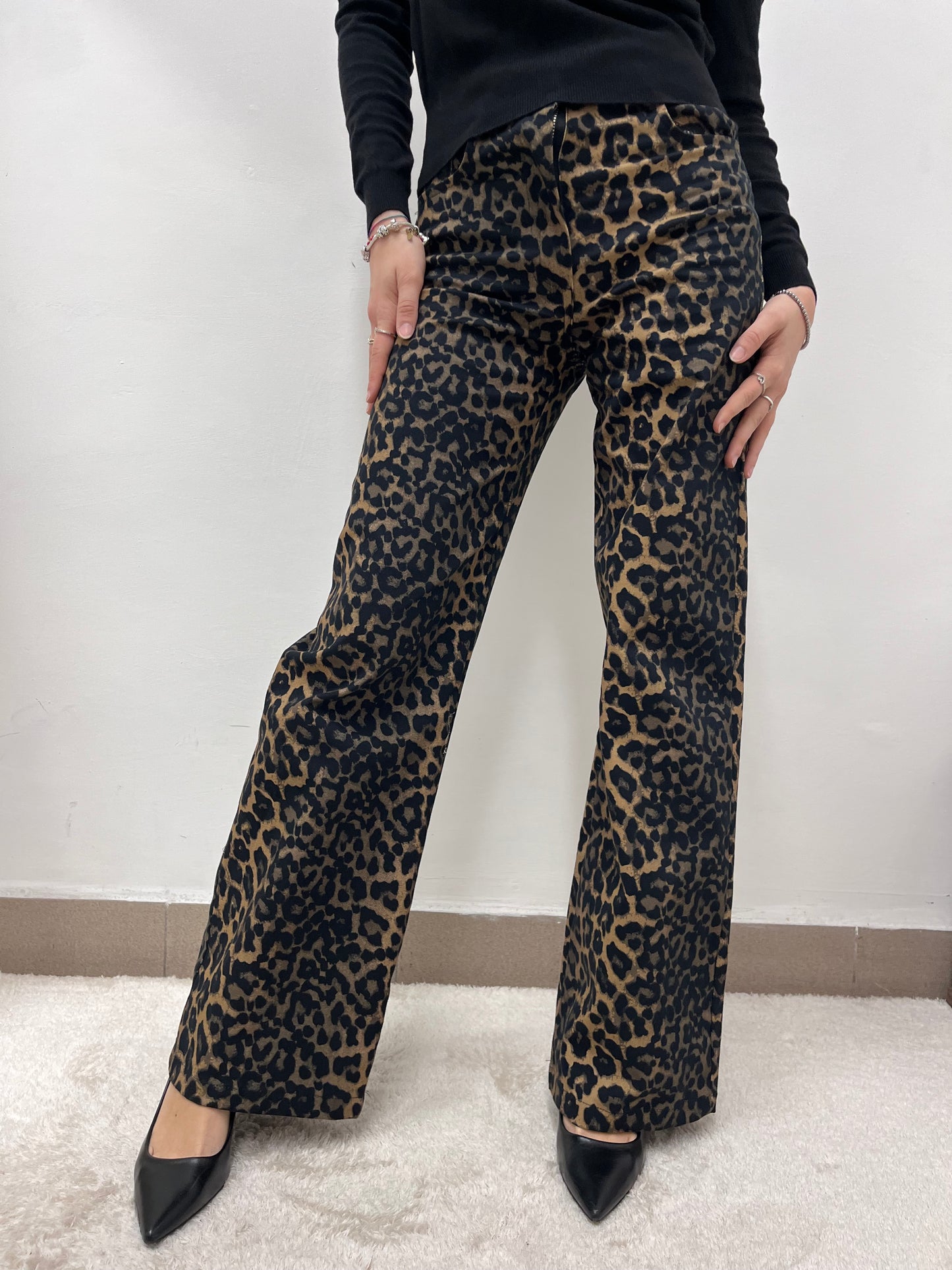 Susy Mix Animal Print Trousers