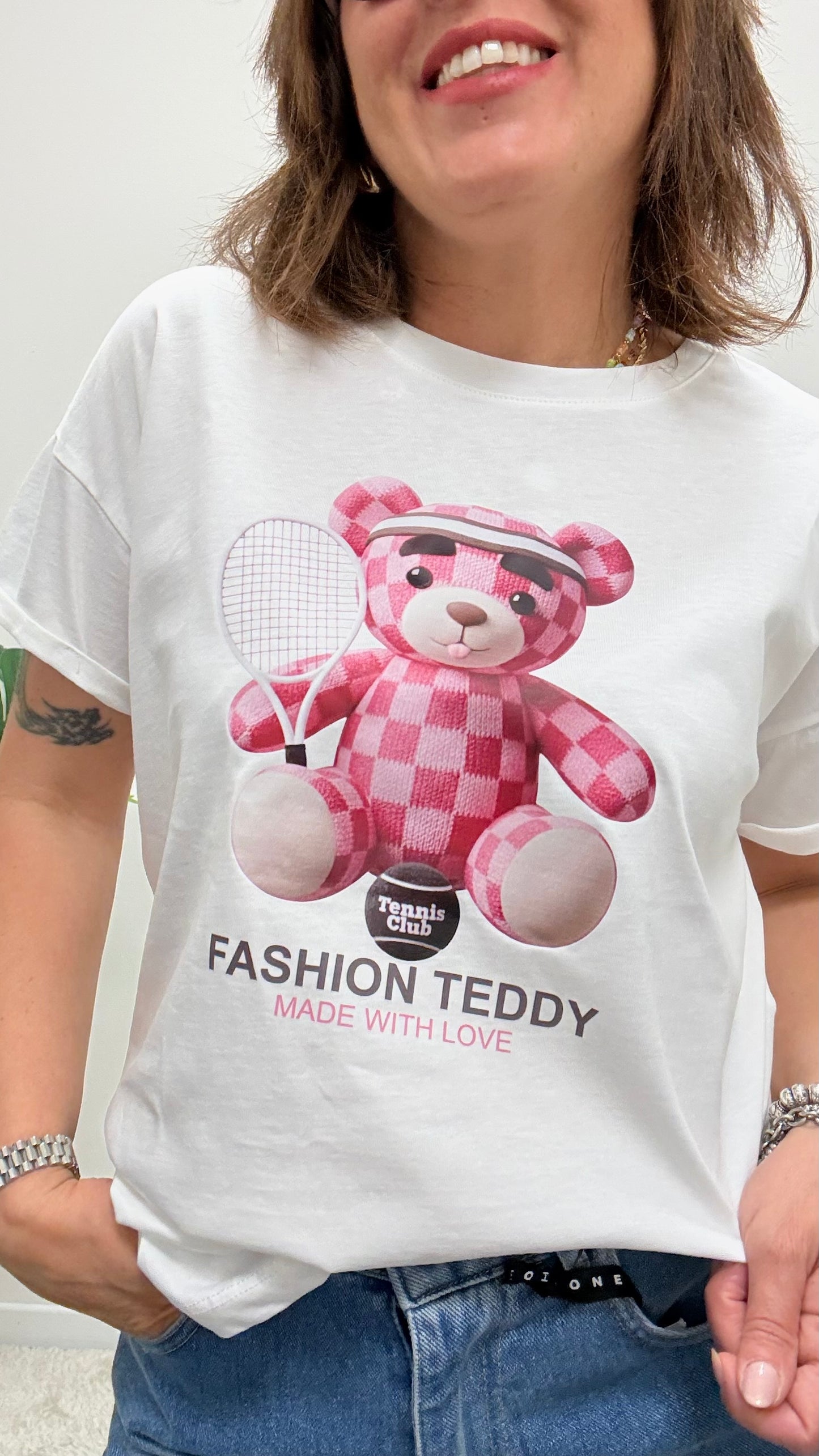 T-shirt orsetto tennis Motel