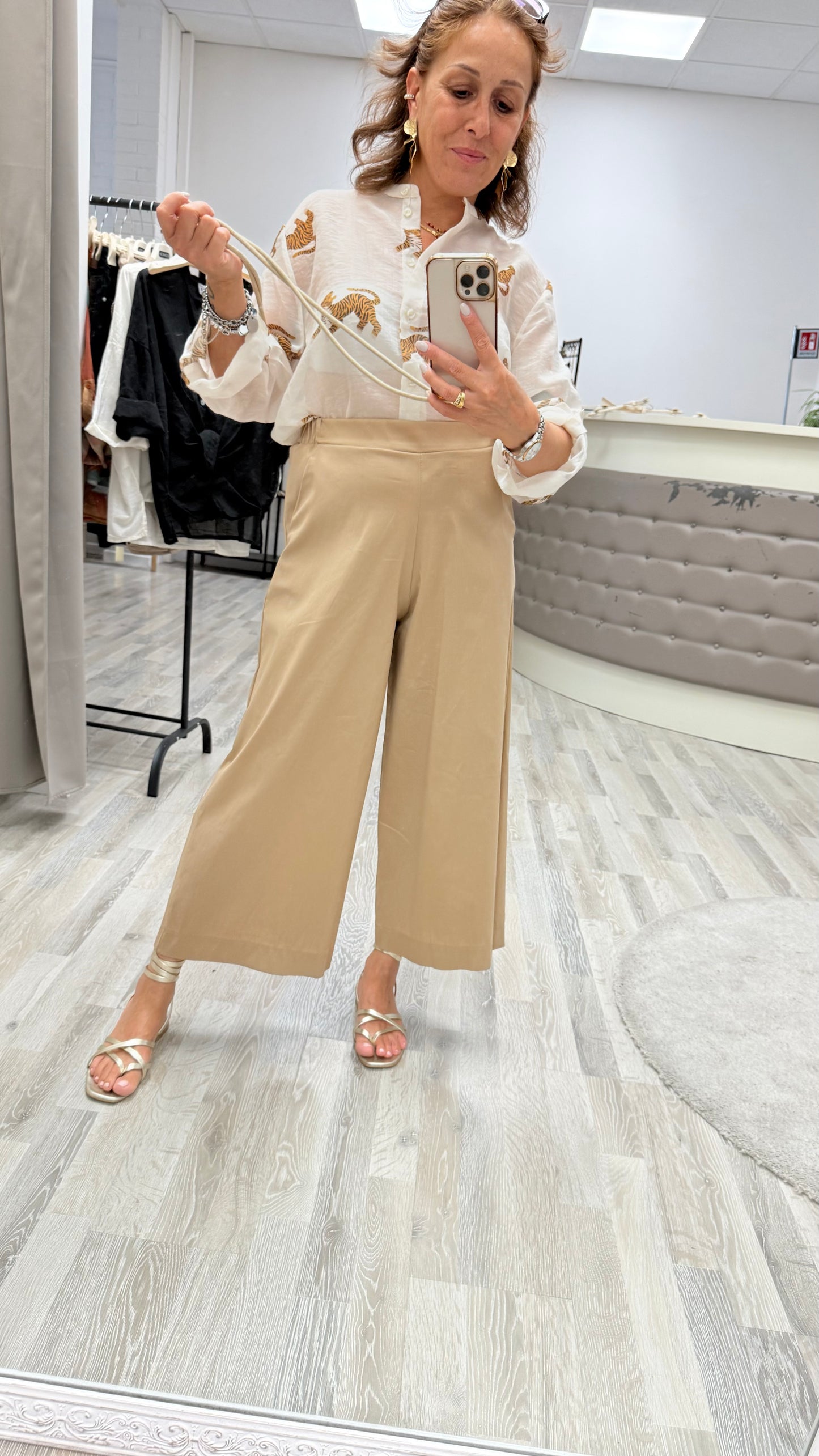 Pantalone Gaucho sabbia Susy Mix