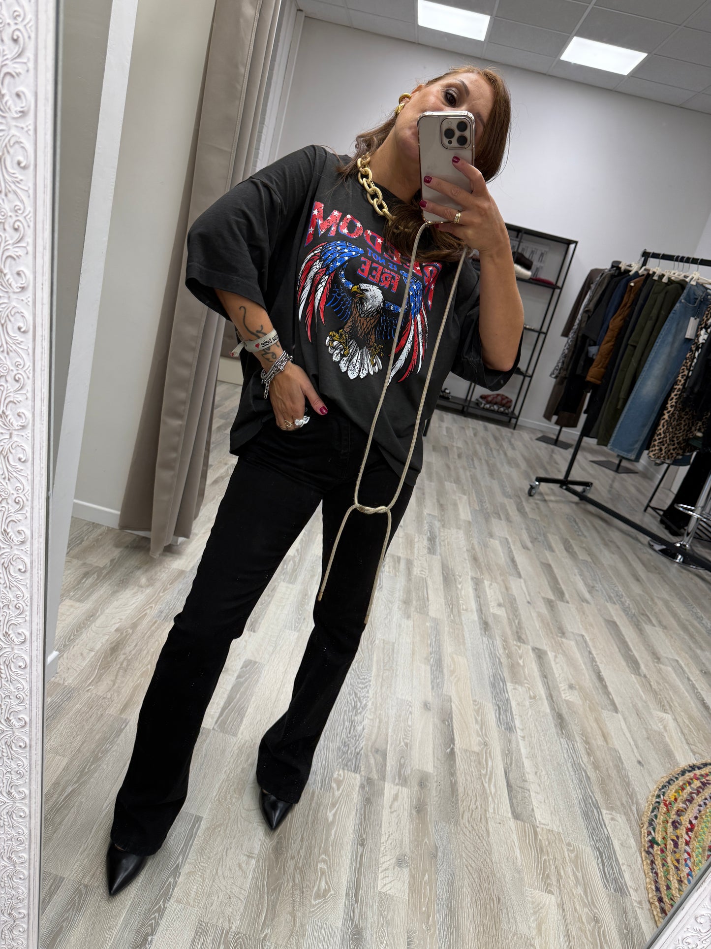 Jeans boot cut nero Susy Mix